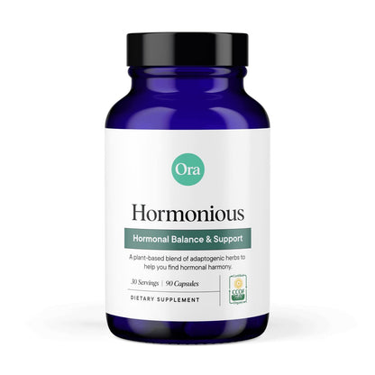 Ora Organic Hormone Balance for Women | Hormonal Acne & PMS Support | 90 Capsules