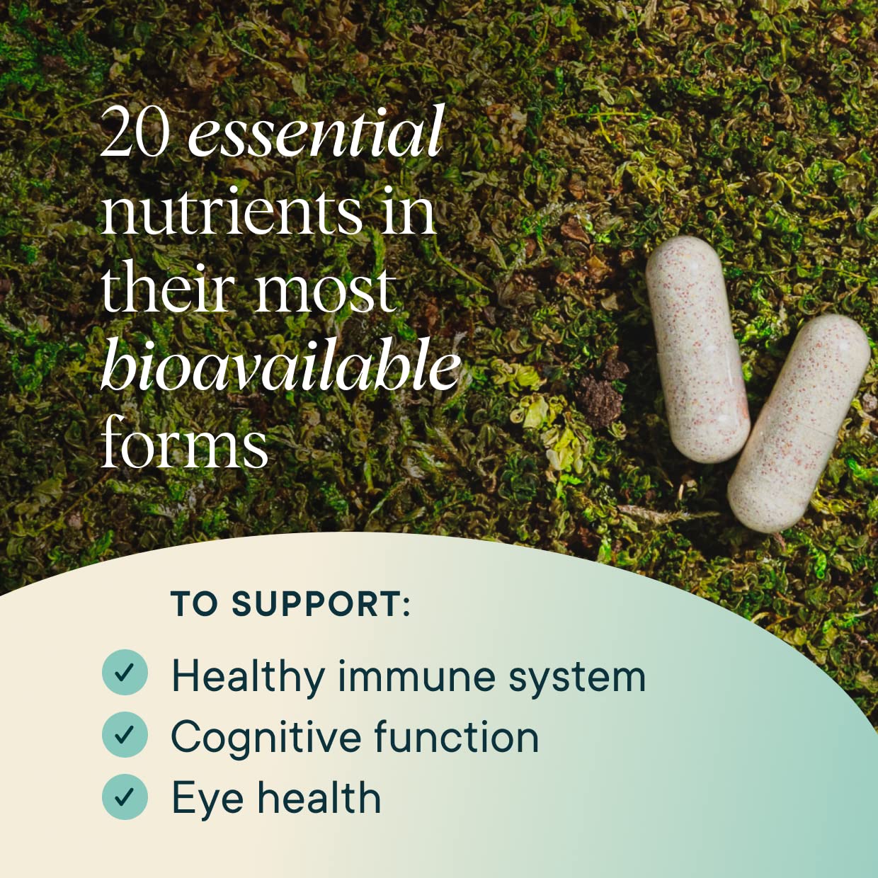 Ora Organic Plant Based Multivitamin for Women & Men | Blue Light Protection