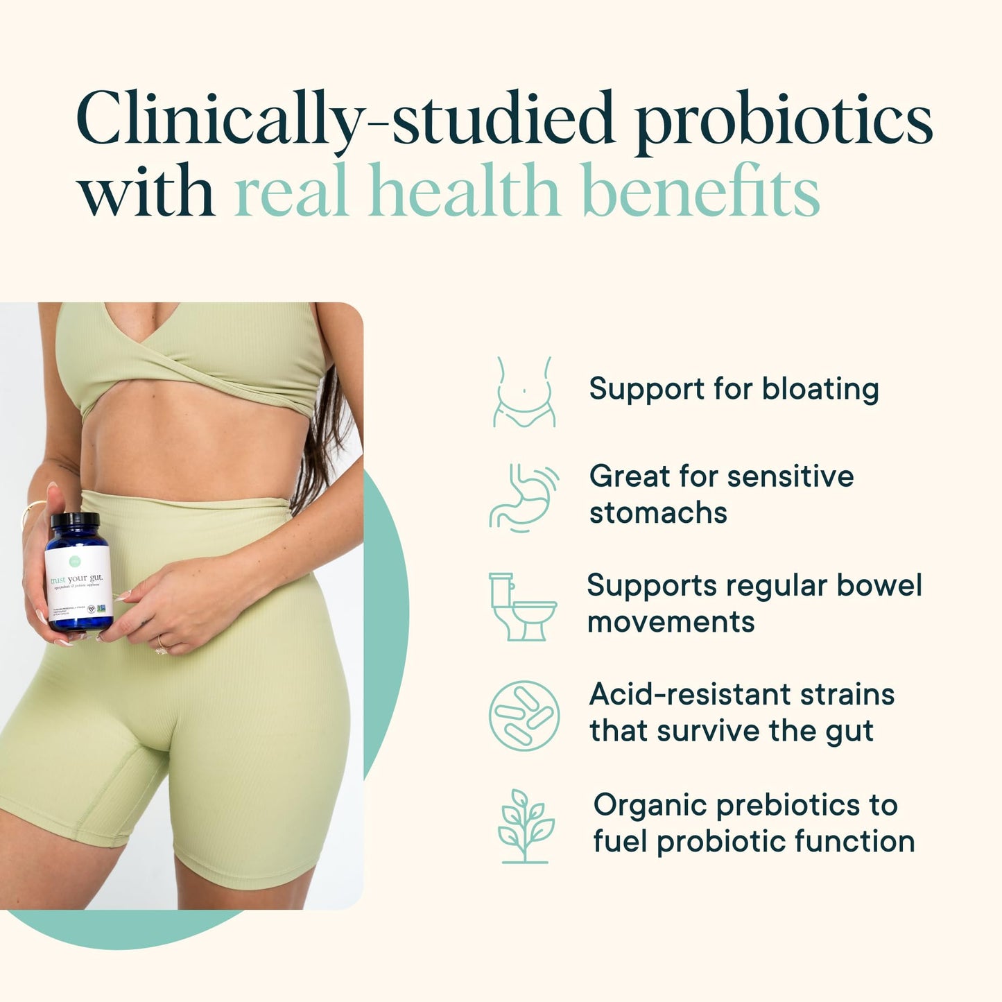 Ora Organic Probiotics with Prebiotics – 16 Billion CFU, 6 Strains (L. Acidophilus, L. Reuteri, B. Bifidum, B. Breve, B. Lactis, B. Longum)