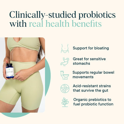 Ora Organic Probiotics with Prebiotics – 16 Billion CFU, 6 Strains (L. Acidophilus, L. Reuteri, B. Bifidum, B. Breve, B. Lactis, B. Longum)