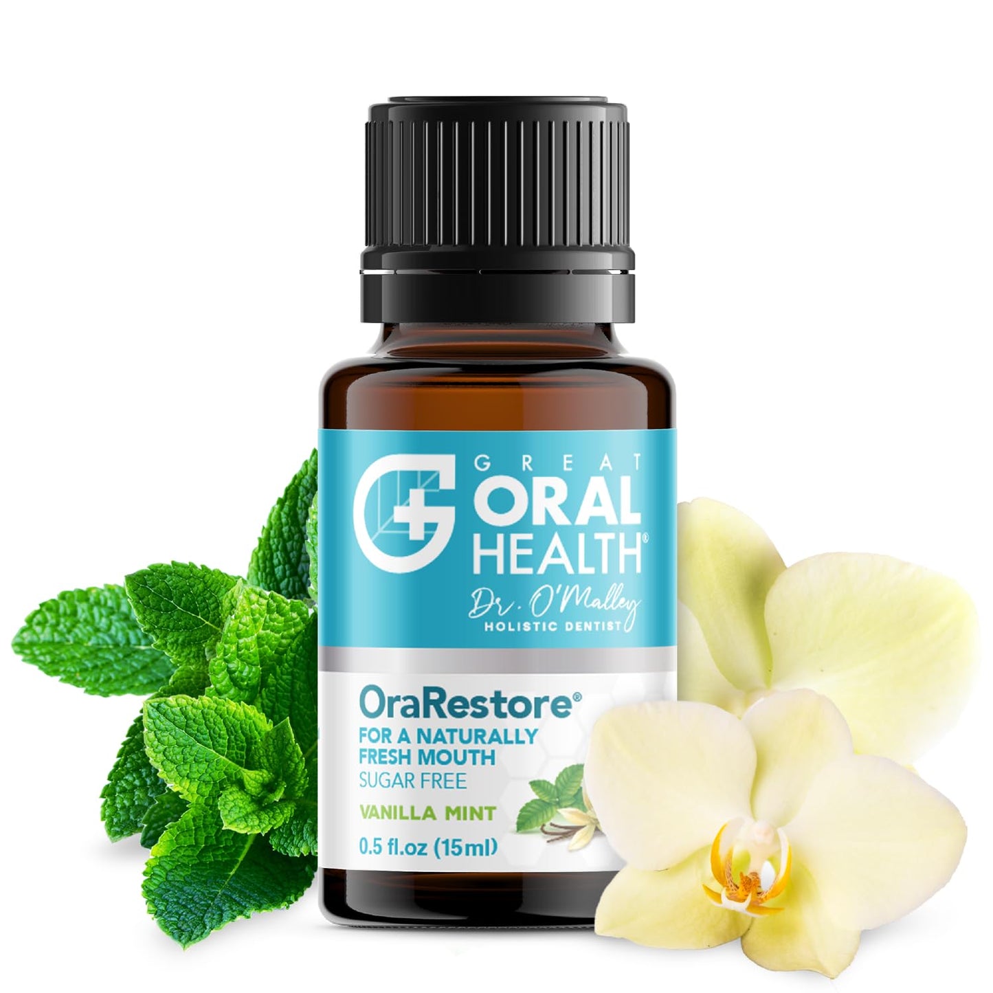 OraRestore Bad Breath Treatment for Adults – Halitosis, Dentist Formulated Mouthwash Concentrate 15ml