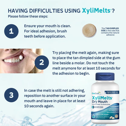 Oracoat XyliMelts Dry Mouth Discs – 230 Count, Sugar-Free Xylitol, 8-Hour Relief