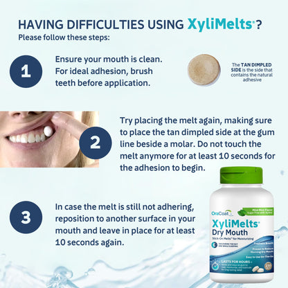 Oracoat XyliMelts Dry Mouth Discs – Sugar Free with Xylitol, Mint, 230 Count, 8-Hour Relief