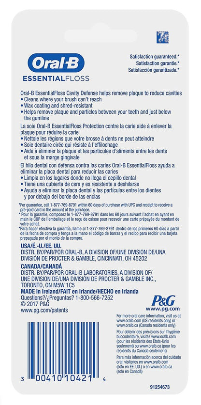 Oral-B 54 Yards Mint Floss Twin Pack (6 Pack) - Wax Coated, Shred-Resistant
