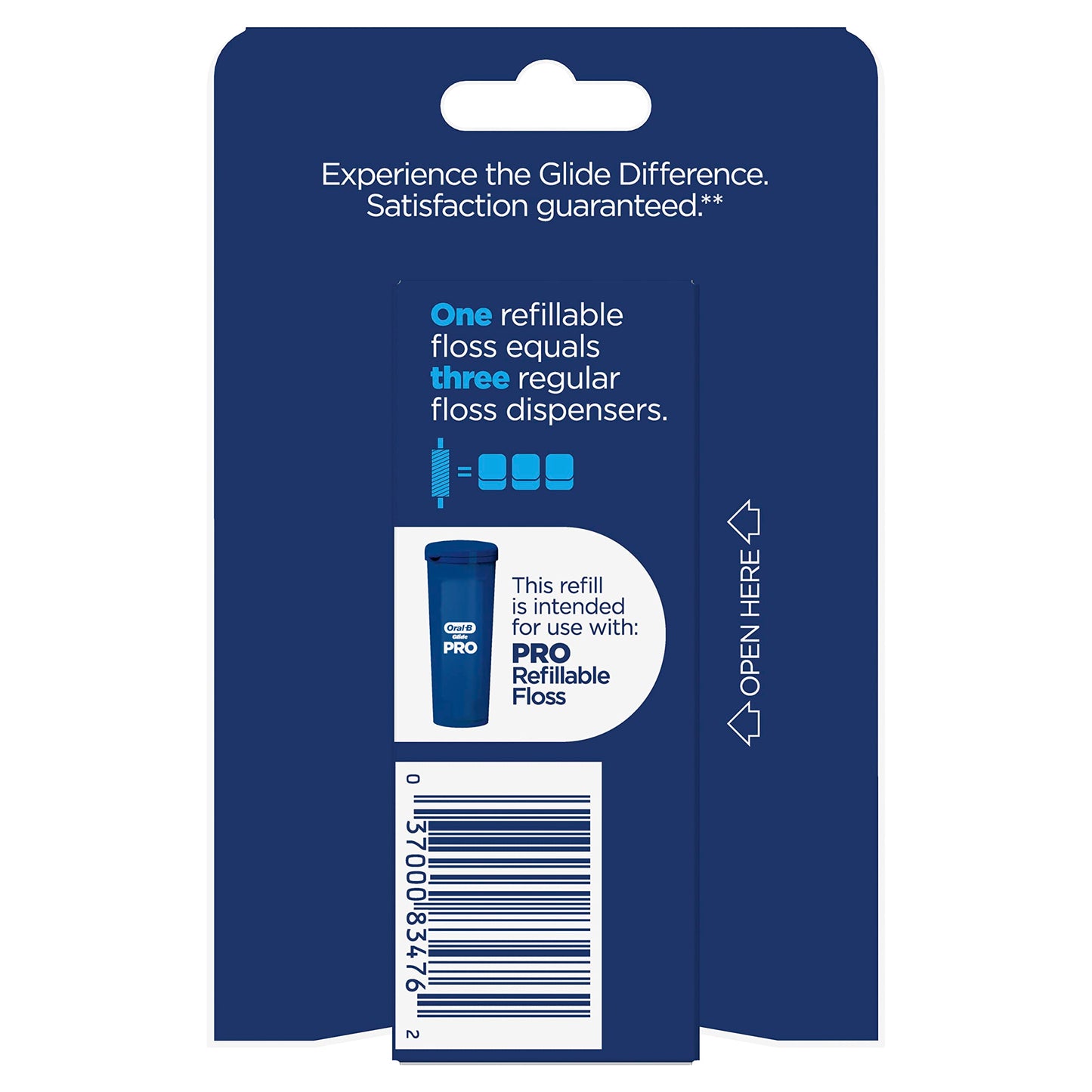 Oral-B Glide PRO Floss Refill 120m – Dentist-Recommended, Refillable