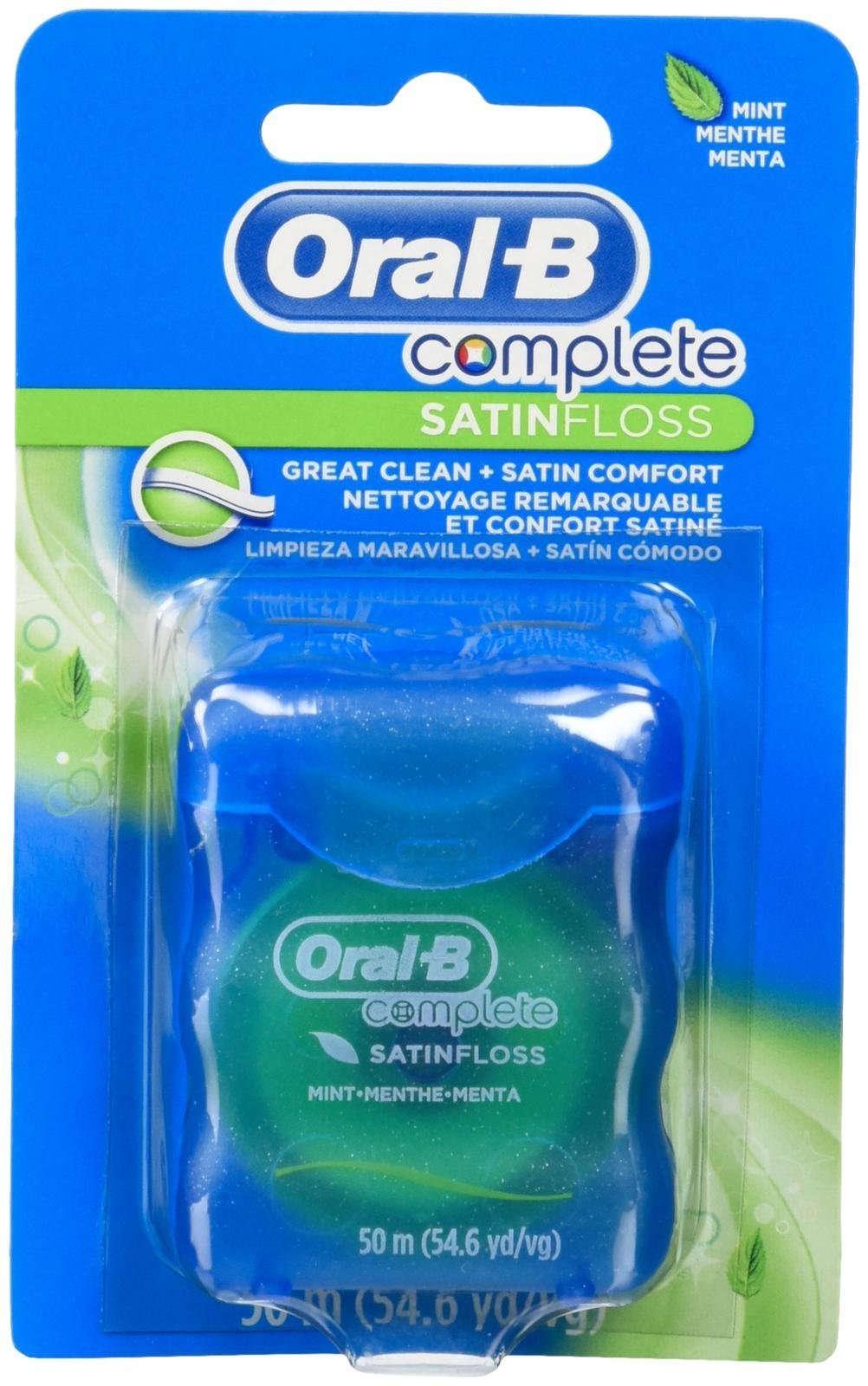 Oral-B Satin Floss Mint – 55 yd, 1 Count | Dental Floss