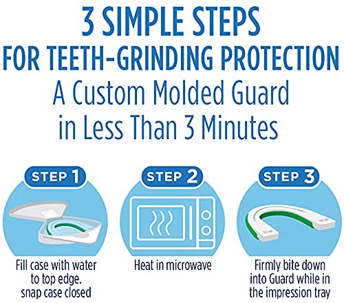 Oral-B Nighttime Mouth Guard – 3-Minute Moldable Dental Guard with Scope Mint