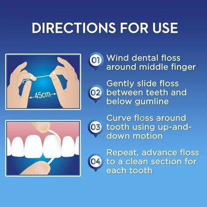Oral-B Super Floss Mint, 50 Pre-Cut Strands, Pack of 3 – Removes Plaque Under Gumline