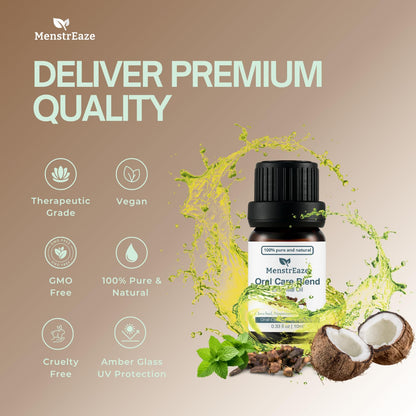 Oral Care Blend: Clove Bud & Peppermint in Coconut Oil for Teeth & Gums