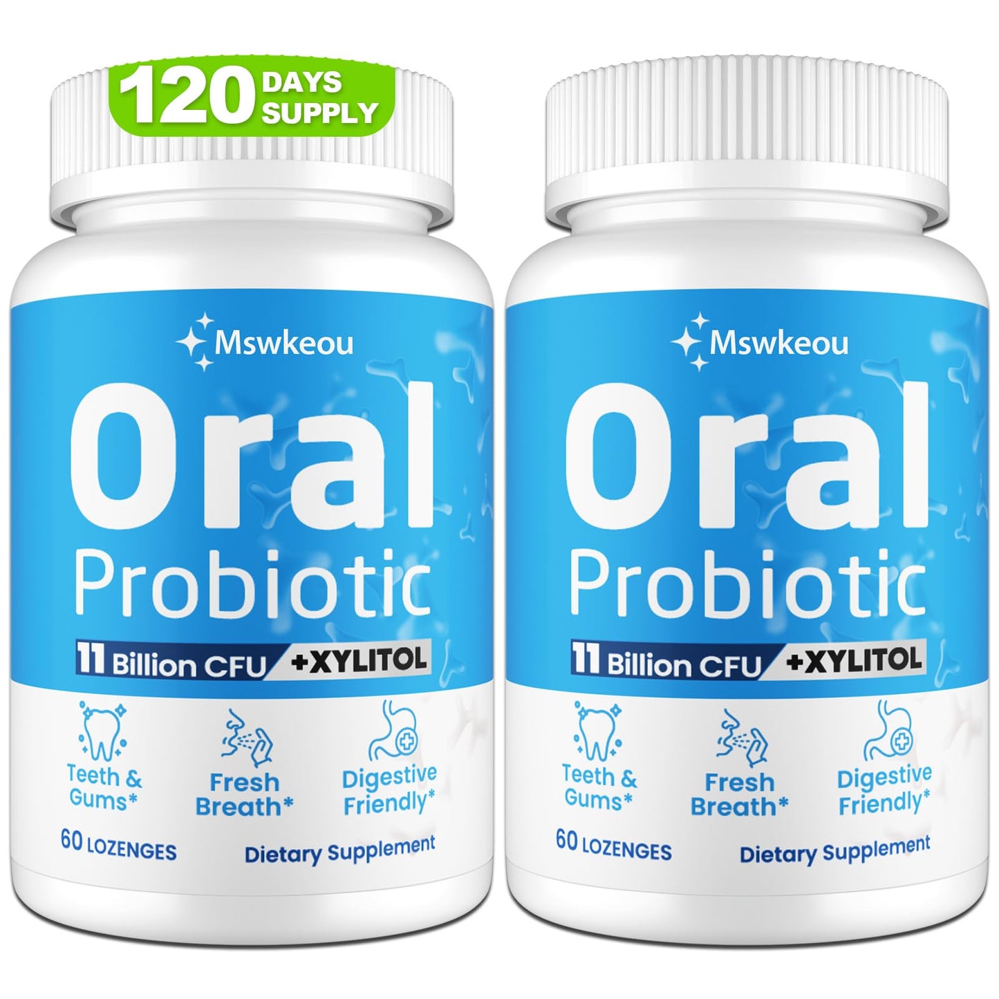 Oral Probiotics for Mouth Bad Breath 11B CFU – 2 Pack