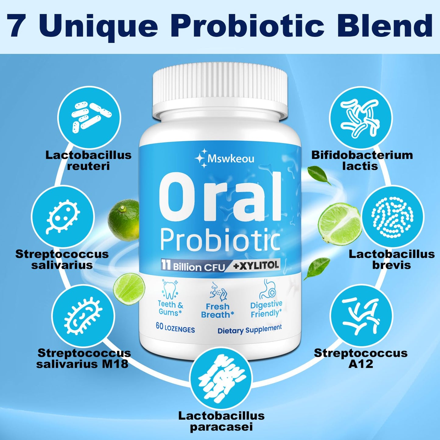 Oral Probiotics for Mouth Bad Breath 11B CFU – 2 Pack