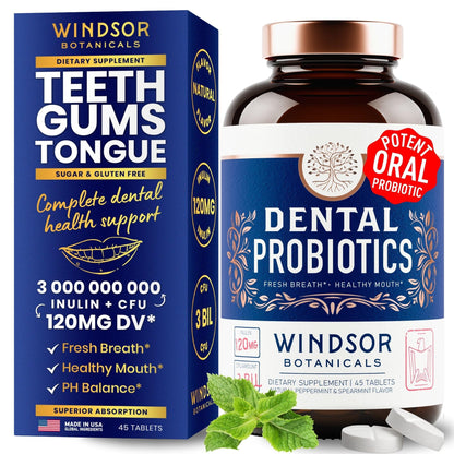 Oral Probiotics for Teeth & Gums – 3bn CFU Dental Probiotic Tablets