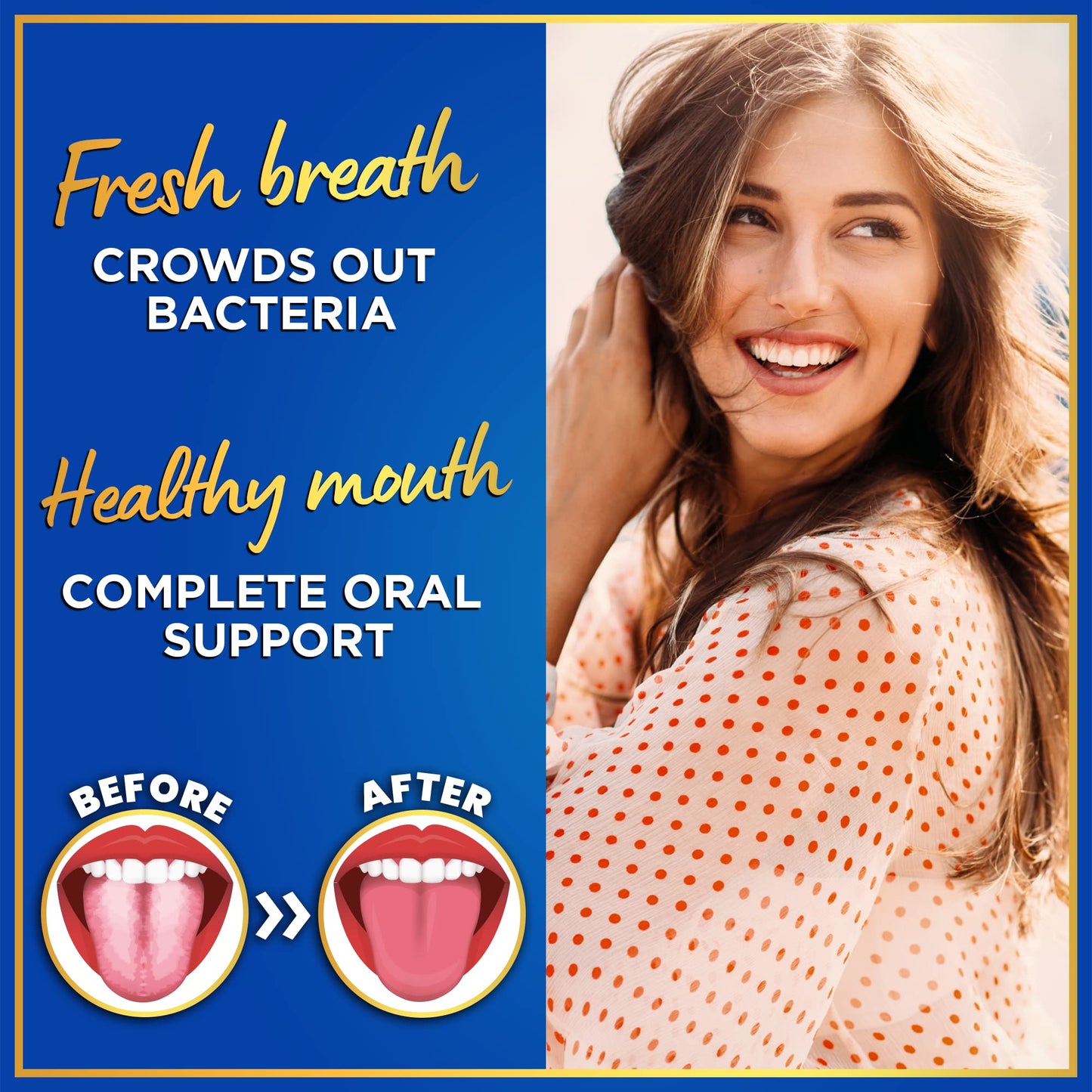 Oral Probiotics for Teeth & Gums – 3bn CFU Dental Probiotic Tablets