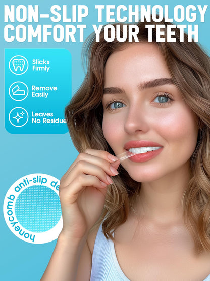 Oralfree Natural Teeth Whitening Strips for Sensitive Teeth | Enamel-Safe, Mint, 28 Strips