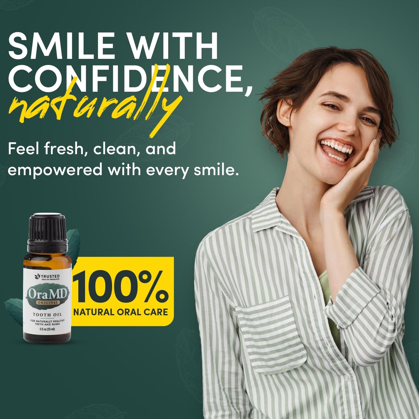 OraMD 4-in-1 Original Strength Tooth Oil – Clinically Tested Gum Disease & Gingivitis Treatment (1-Pack)