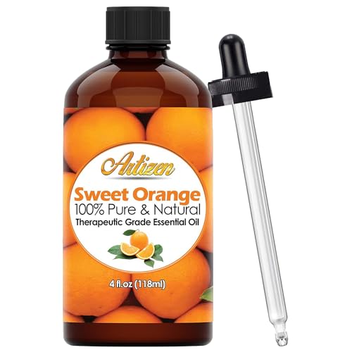 Artizen Sweet Orange Essential Oil 4oz | Pure Orange Essential Oil for Aromatherapy & Diffuser Blends