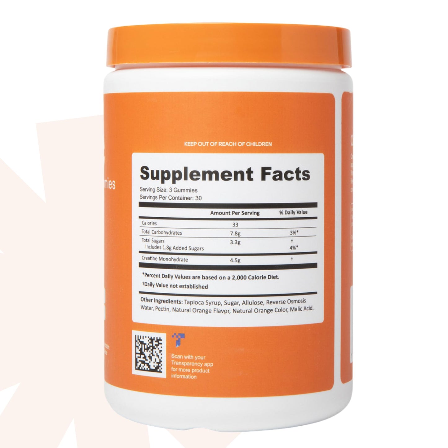 Create Creatine Monohydrate Gummies – 1.5g per Gummy, Vegan & Anti-Melting