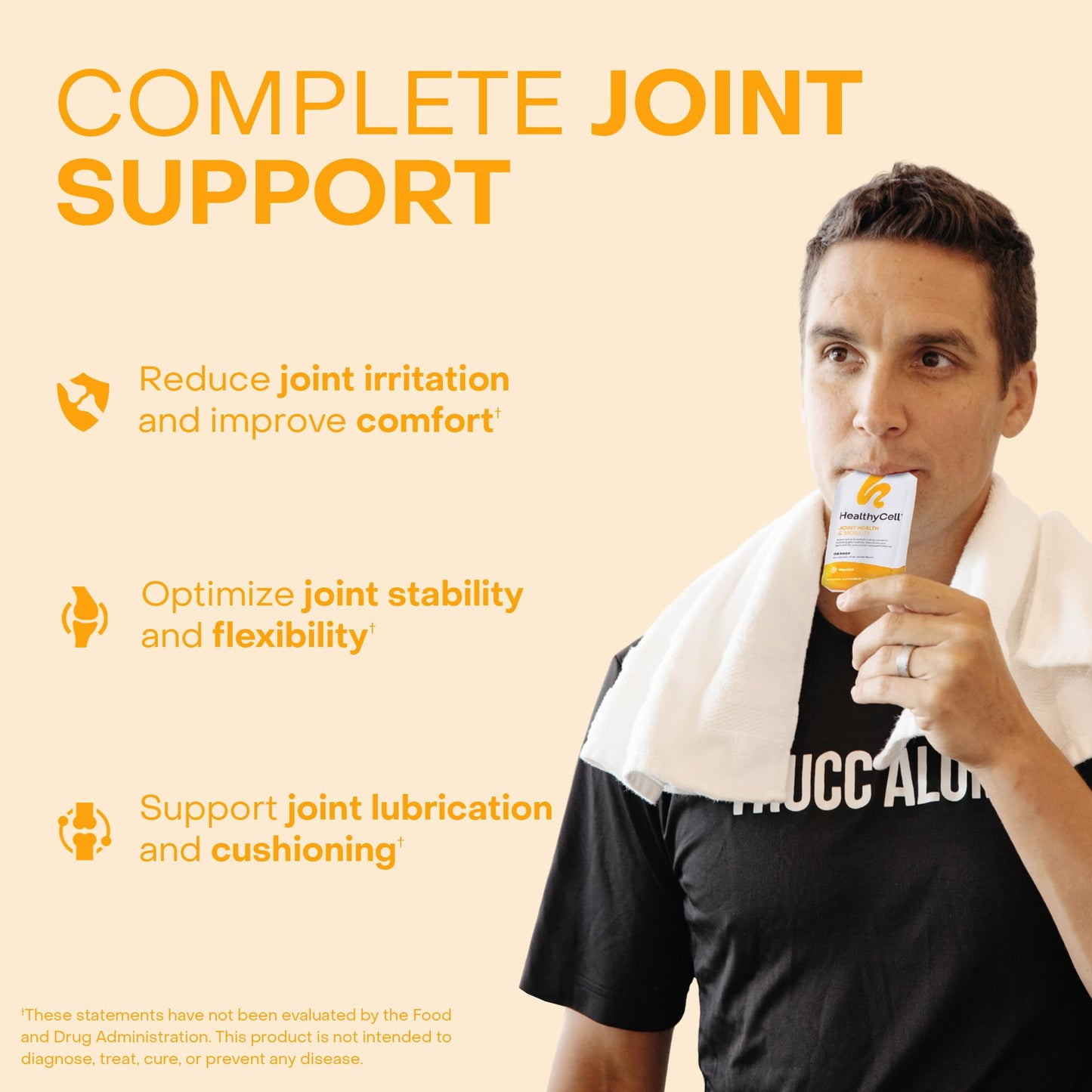 HealthyCell Joint Health & Mobility Daily MicroGel – Ultra-Absorbable Gel Packs, 30 Count