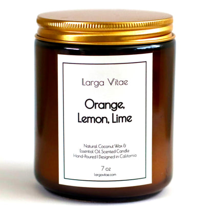 All-Natural Orange, Lemon & Lime Aromatherapy Candle | Vegan, Non-Toxic
