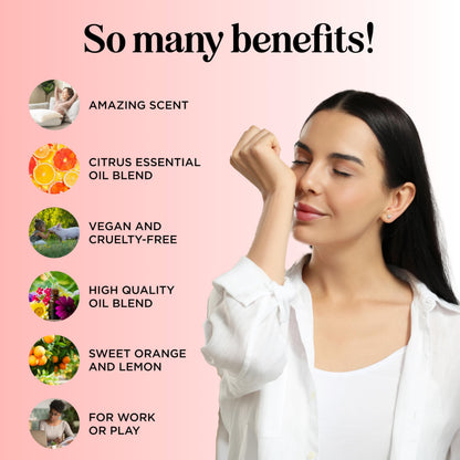 Citrus Oils Diffuser Blend – Energizing Lemon, Orange & Lime