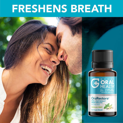 OraRestore Bad Breath Treatment for Adults – Dentist Formulated Mouthwash (2-Pack)