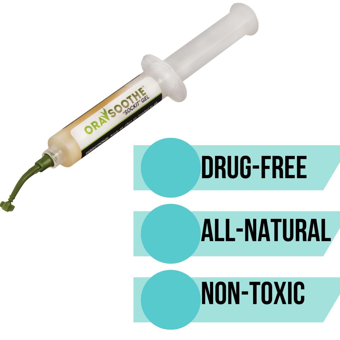 Orasoothe SOCKIT Gel 10g Tube with 1 Extra Spark Dental Co Applicator Tube | Canker Sore Relief