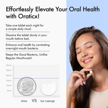 OraTicx Teeth & Gums Oral Probiotics – 8B CFU, Grape Flavor, 30 Lozenges (4-Pack)