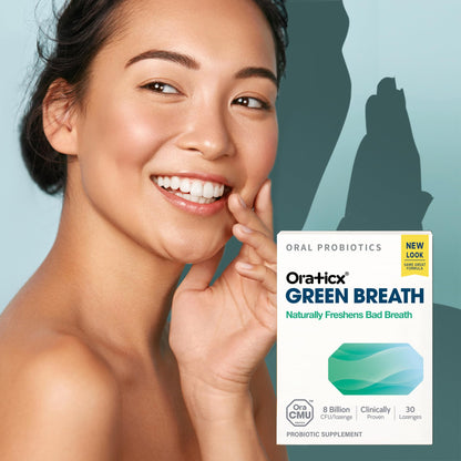 OraTicx Green Breath Probiotics – Mint Flavor, 8B CFU, 30 Lozenges