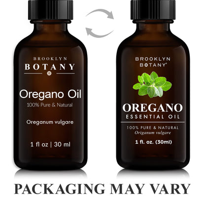 Brooklyn Botany Oregano Essential Oil - 100% Pure & Natural, Premium Grade (1 Fl Oz)