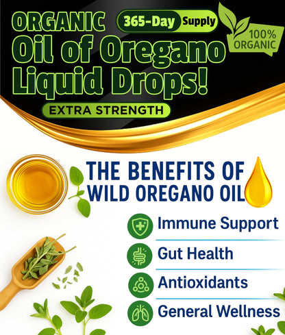 Superior Fulvic Humic X935 Organic Oregano Oil Drops – 1,000 Servings, 12-Month Supply