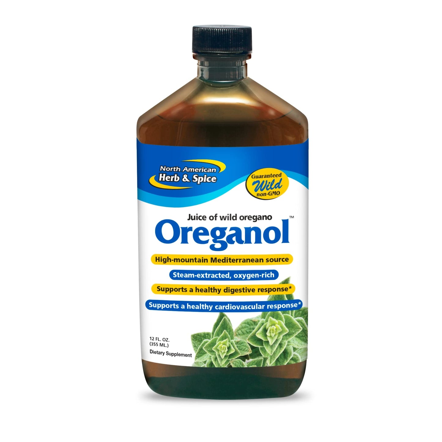 NORTH AMERICAN HERB & SPICE Oreganol P73 Juice 12 fl oz x5 | Wild Oregano Oil for Heart, Digestive & Immune Health | Non-GMO