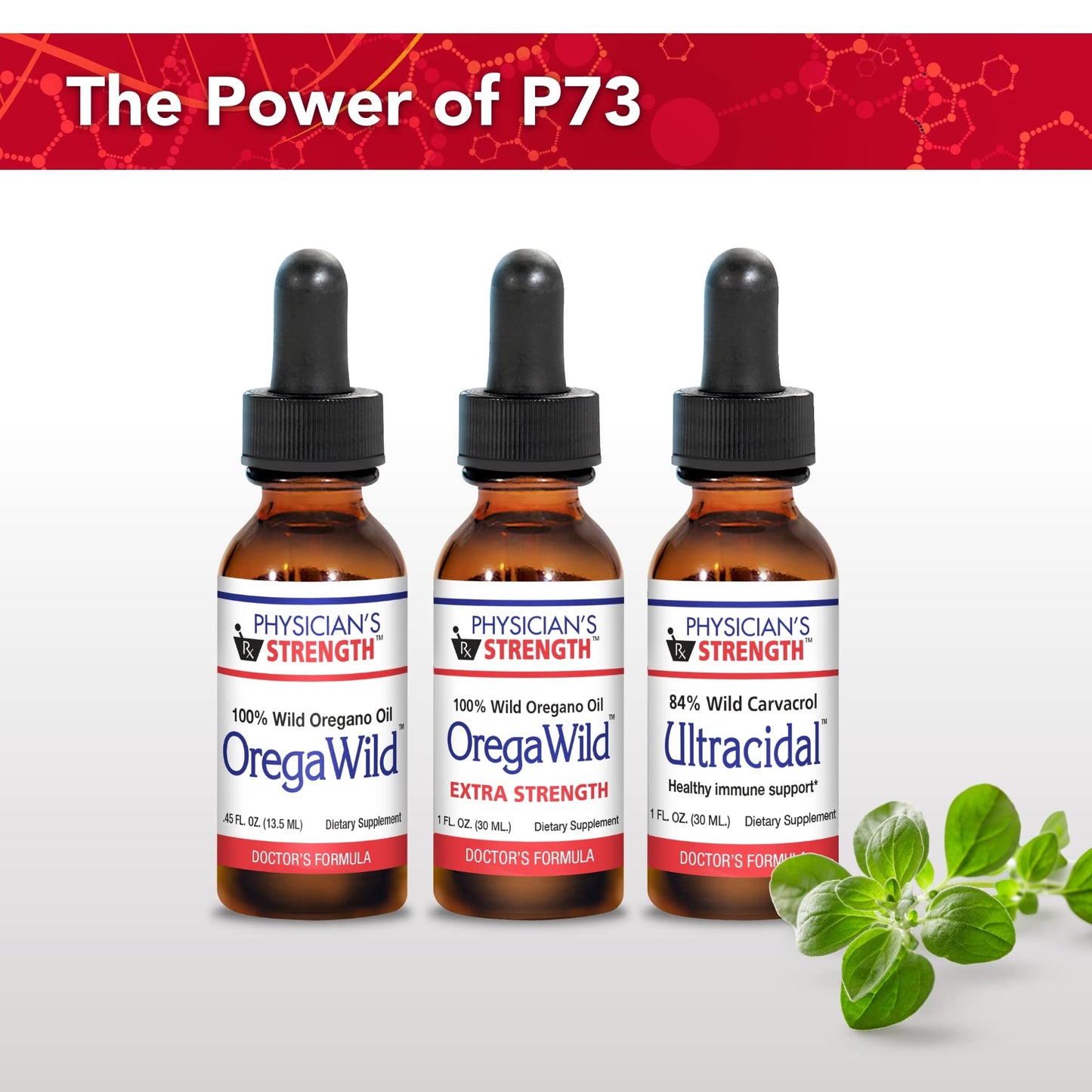 Physician's Strength OregaWild – 30 mL 100% Wild Oregano Oil | 432 Servings
