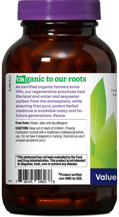 Oregon's Wild Harvest Milk Thistle Organic Non-GMO Vegan Capsules – 180 Count