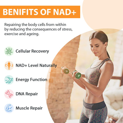 Orgabay Liposomal NAD+ Supplement 500 mg | High Absorption with 250 mg TMG per Softgel | 120 Softgels