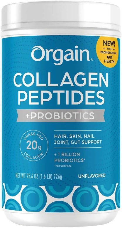 Orgain Collagen + Superfoods with 20g Grass-Fed Collagen & Vitamin C — Unflavored, 25.6 oz