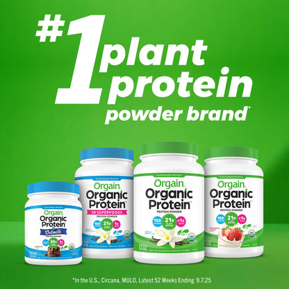 Orgain Protein Powder + Collagen, Vanilla Bean — 25g Protein, 10g Collagen, 1B Probiotics, Gluten Free
