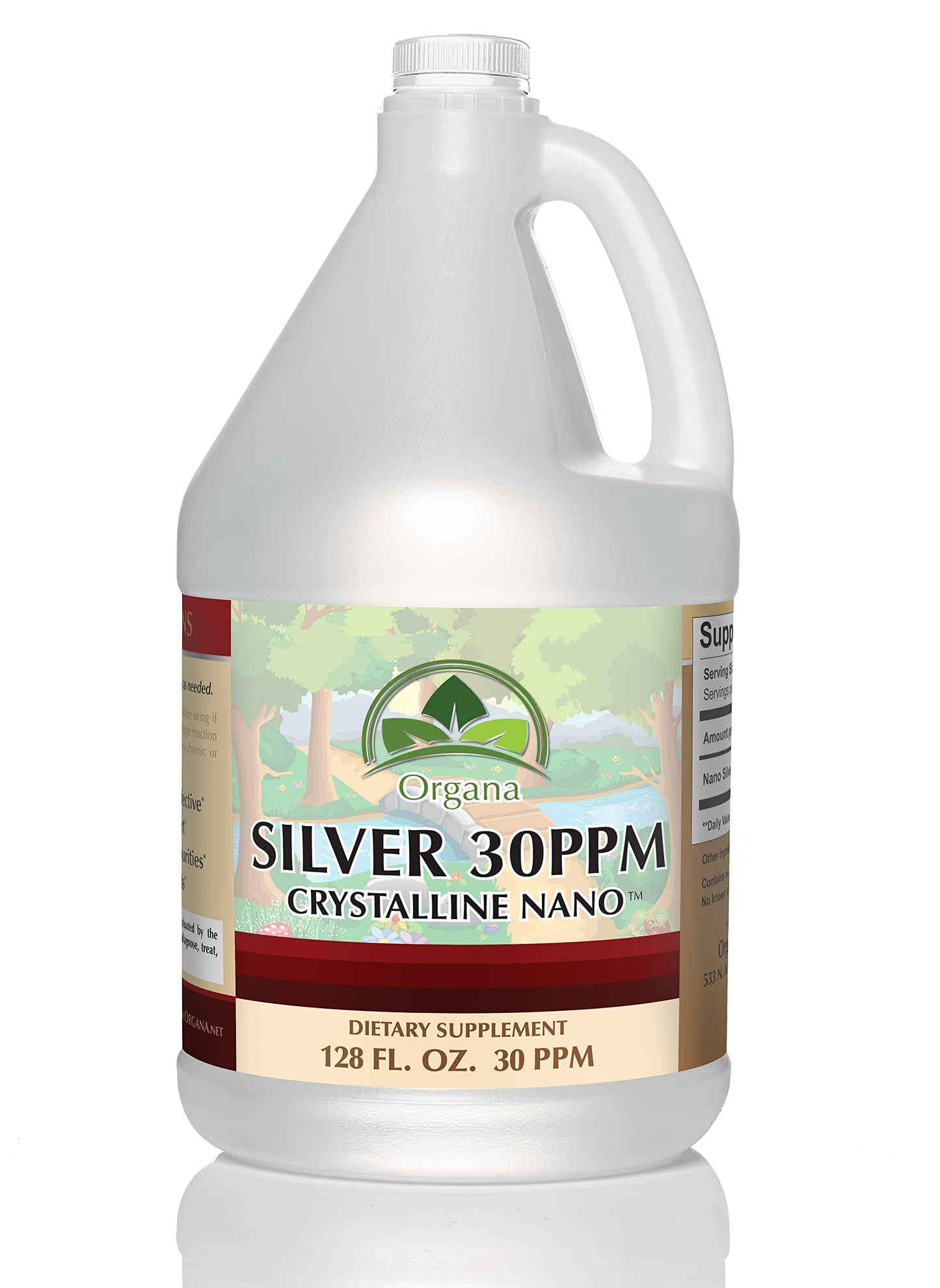 Organa Crystalline Nano Colloidal Silver - Ultra Pure 30 PPM (1 Gallon)