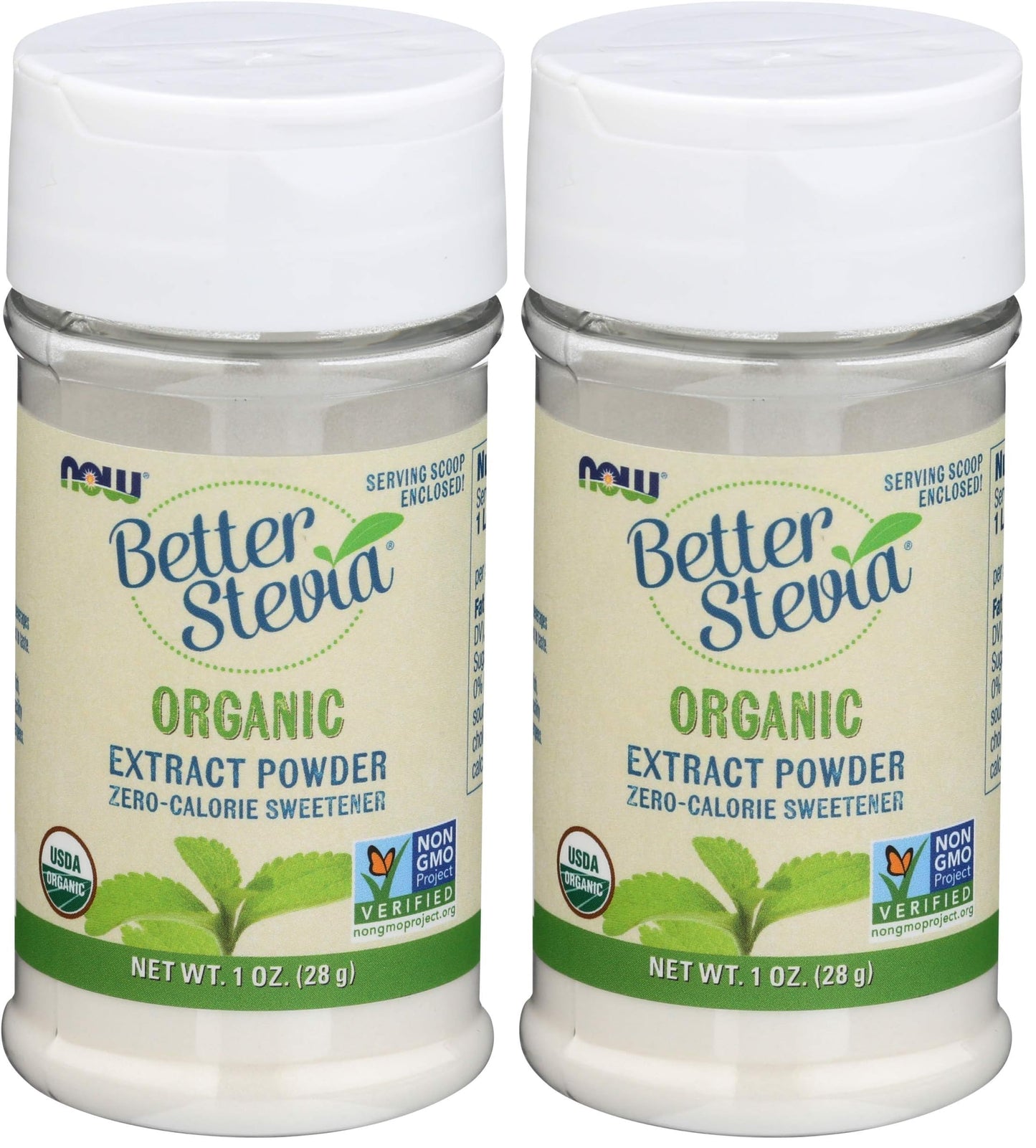 Organic Better Stevia Extract Powder – Zero Calorie Sweetener (1 oz) Pack of 2