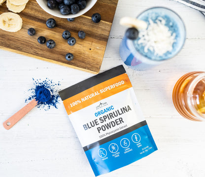 Lone Star Botanicals Organic Blue Spirulina Powder – 300 Servings, Non-GMO, Vegan, Gluten-Free, USDA Certified