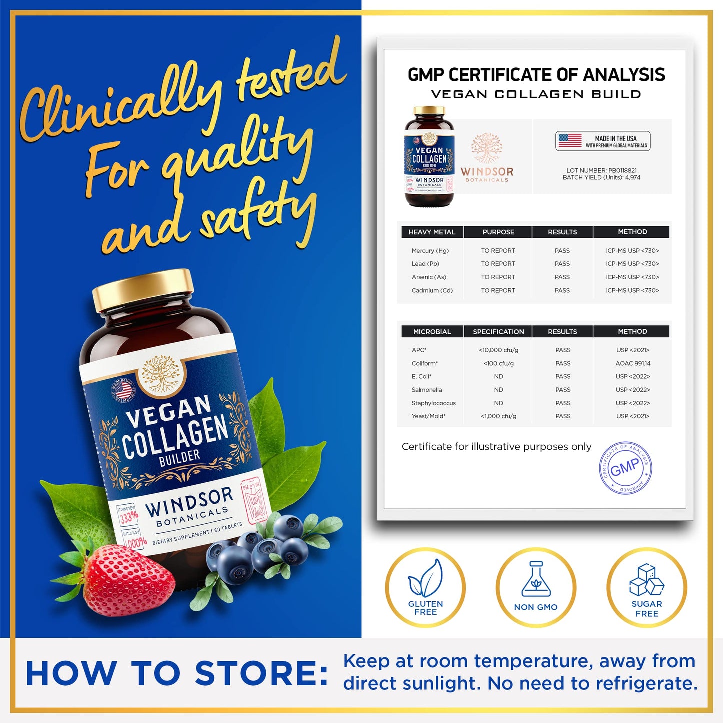 Vegan Collagen for Women and Men – Plant-Based Booster (Gluten-Free)