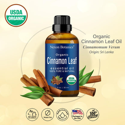 Organic Cinnamon Essential Oil 30 ml - Nexon Botanics | 100% Natural & Undiluted