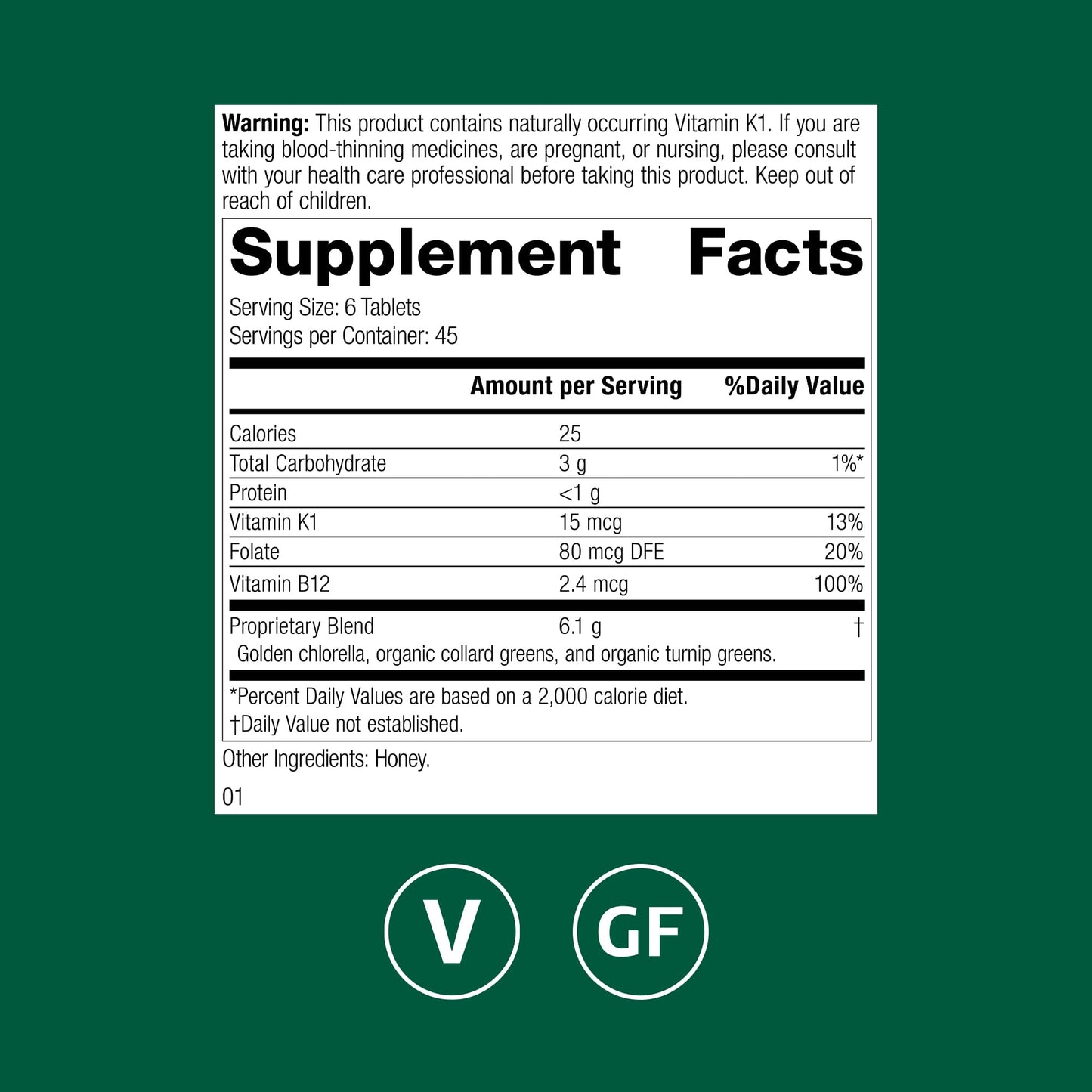 Standard Process Whole Food Folate – Natural Bioactive Folate (B9) & B12, 270 Tablets