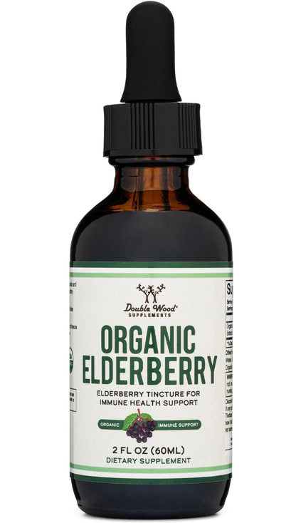 Organic Elderberry Liquid 2 oz - Immune Support | Double Wood