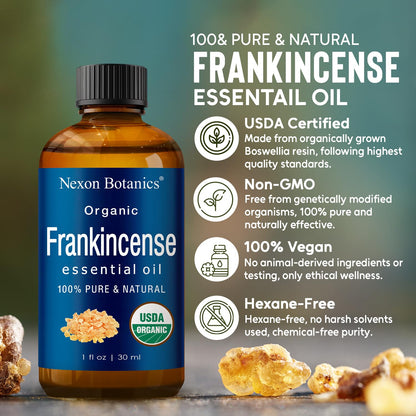 Organic Frankincense Essential Oil 30 ml | Nexon Botanics - Pure & Natural