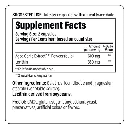 Kyolic Aged Garlic Extract Formula 104 – Cholesterol Health* (100 Capsules)