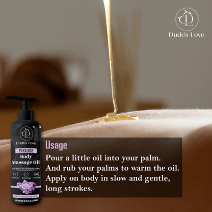 Organic Lavender & Orange Blossom Massage Oil – Calming, Non-Sticky | 8.45 oz