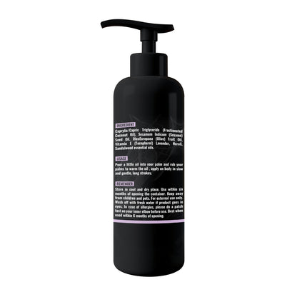 Organic Lavender & Orange Blossom Massage Oil – Calming, Non-Sticky | 8.45 oz