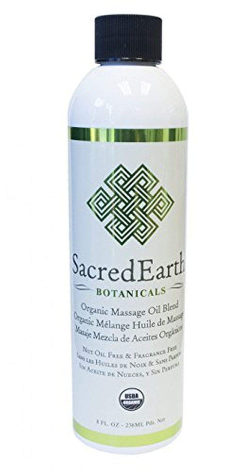 Organic Massage Oil Blend (8oz) - Unscented, Nut Oil Free, Gluten Free | USDA Certified Organic