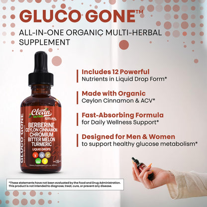 Clean Nutra Berberine with Cinnamon Liquid Drops – GLP-1 Support with Moringa