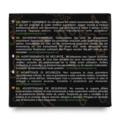 Siberian Green Pure Shilajit Resin – Altai Golden Mountains 100g with Measuring Spoon